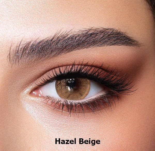 Bella hazel beige contact lenses