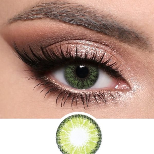Optiano emerald green contact lenses