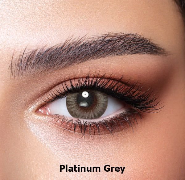 Bella platinum gray contact lenses